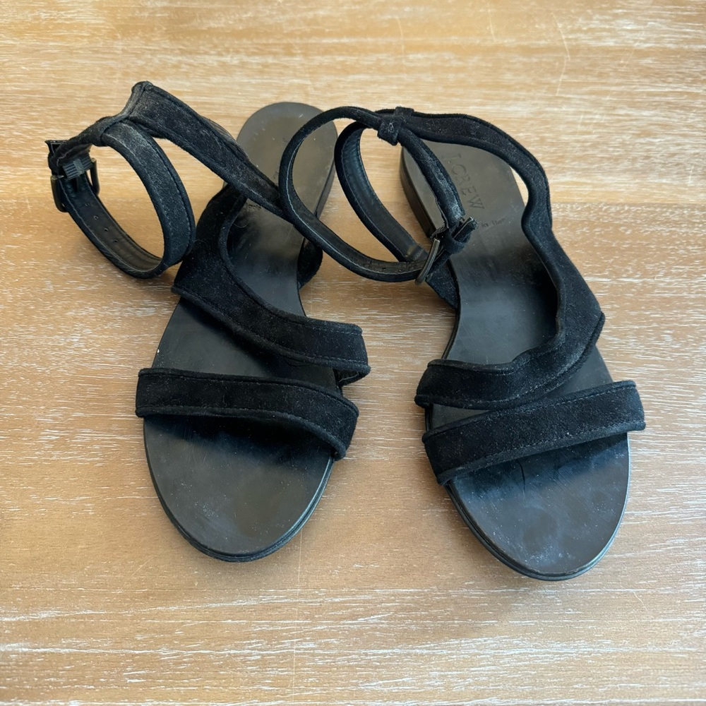 J. Crew Black Sandals